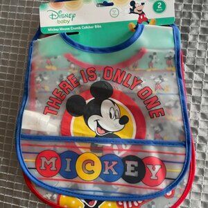 Disney baby set of 2 plastic Bibs